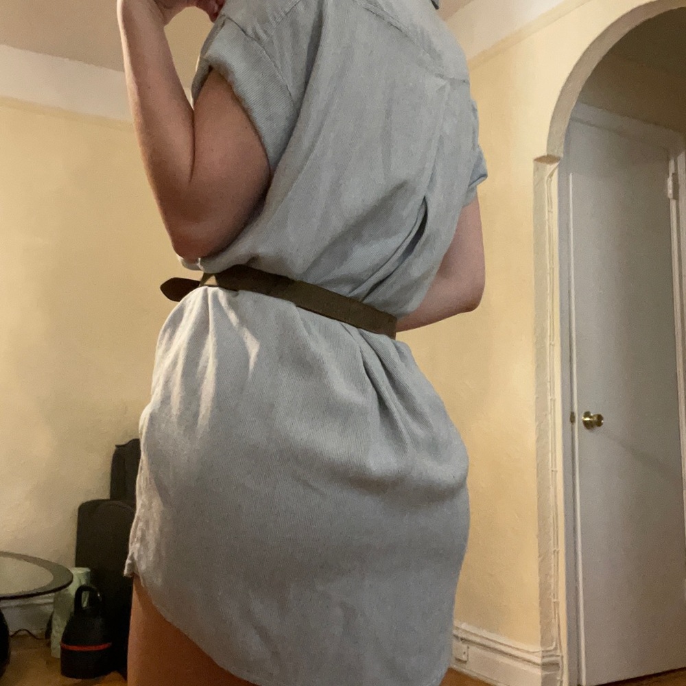 Stripped T-shirt dress